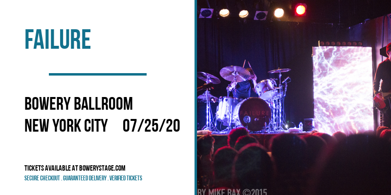 Failure at Bowery Ballroom tickets Failure at Bowery Ballroom