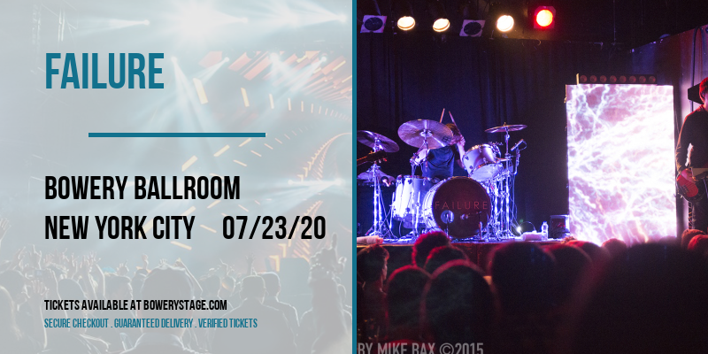 Failure at Bowery Ballroom tickets Failure at Bowery Ballroom