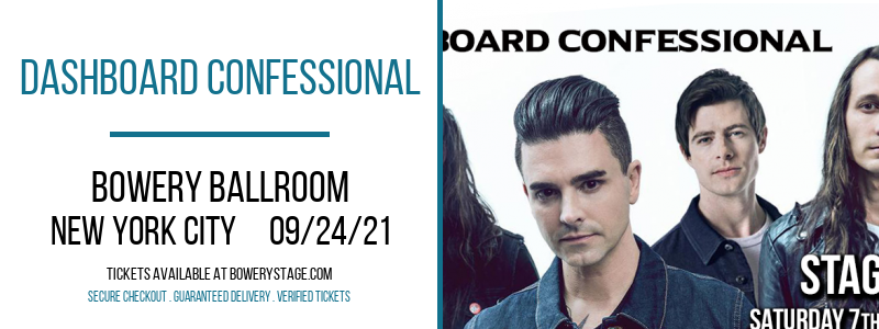 Dashboard Confessional [CANCELLED] at Bowery Ballroom