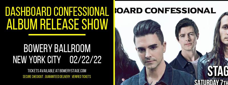 Dashboard Confessional - Album Release Show at Bowery Ballroom
