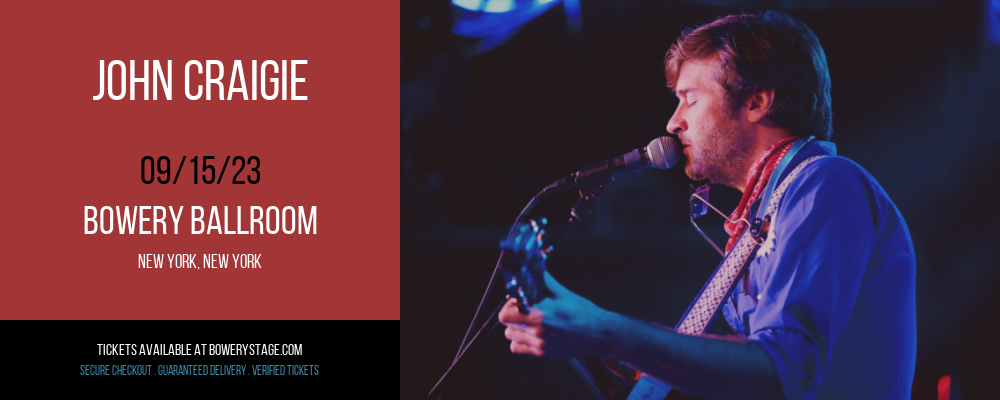 John Craigie at Bowery Ballroom tickets John Craigie at Bowery Ballroom