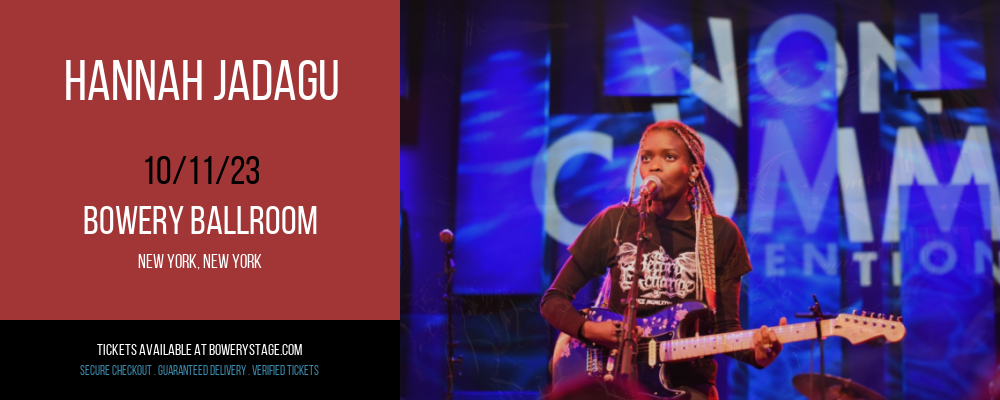 Hannah Jadagu at Bowery Ballroom