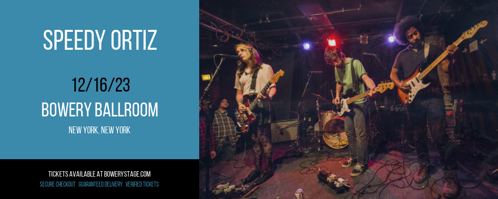 Speedy Ortiz at Bowery Ballroom