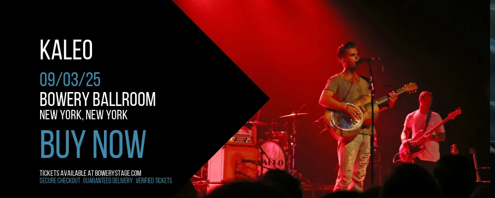 Kaleo at Bowery Ballroom