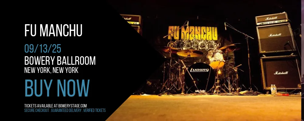 Fu Manchu at Bowery Ballroom