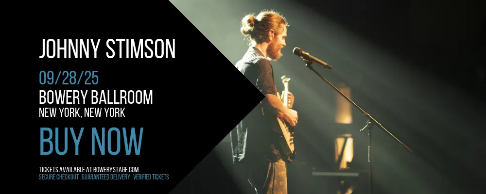 Johnny Stimson at Bowery Ballroom