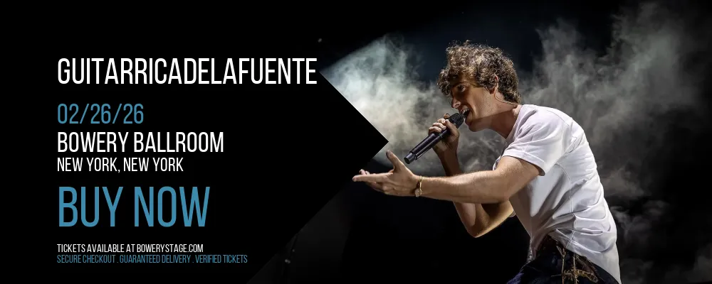 Guitarricadelafuente at Bowery Ballroom