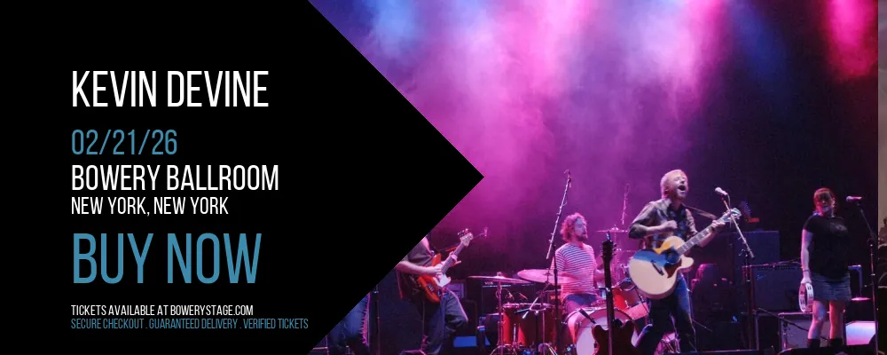 Kevin Devine at Bowery Ballroom