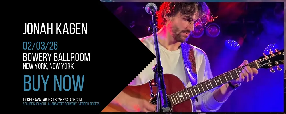 Jonah Kagen at Bowery Ballroom