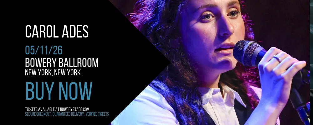 Carol Ades at Bowery Ballroom