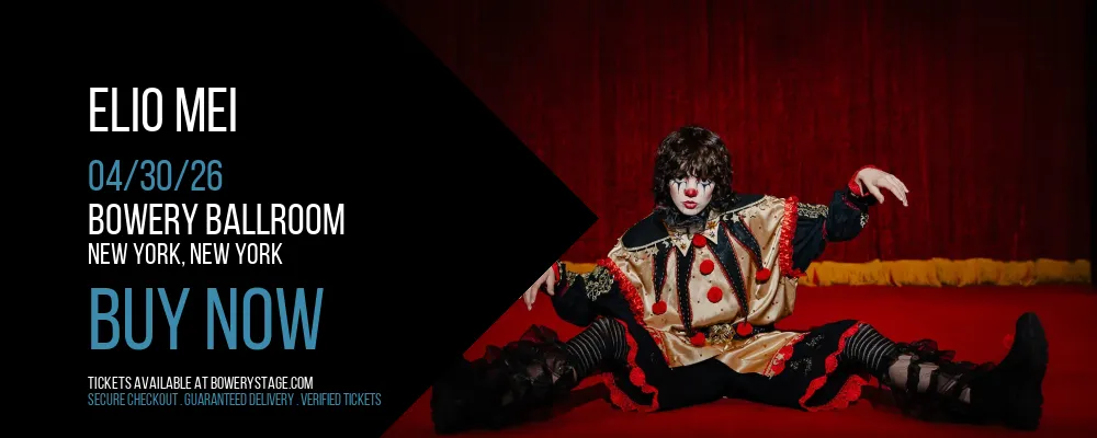 Elio Mei at Bowery Ballroom