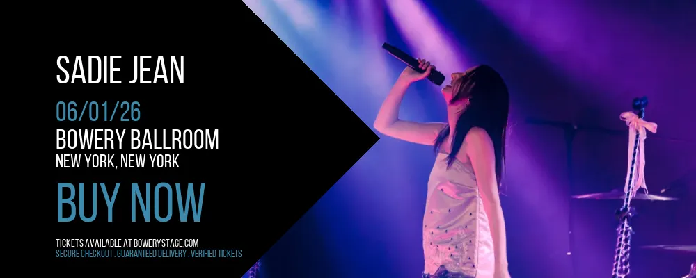 Sadie Jean at Bowery Ballroom