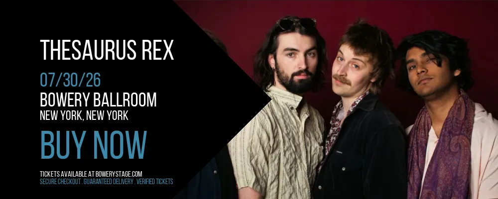 Thesaurus Rex at Bowery Ballroom
